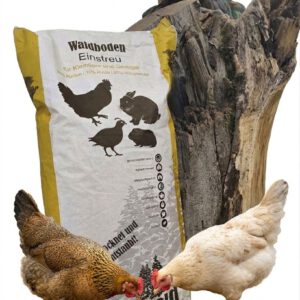 Thannwald Waldboden-Einstreu | 100% Natur für glückliche Hühner (11kg / 60 Liter)