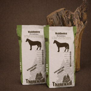 Thannwald Waldboden-Nachstreu</br>für Pferde und Großtiere</br>2 x 11kg, Doppelpack